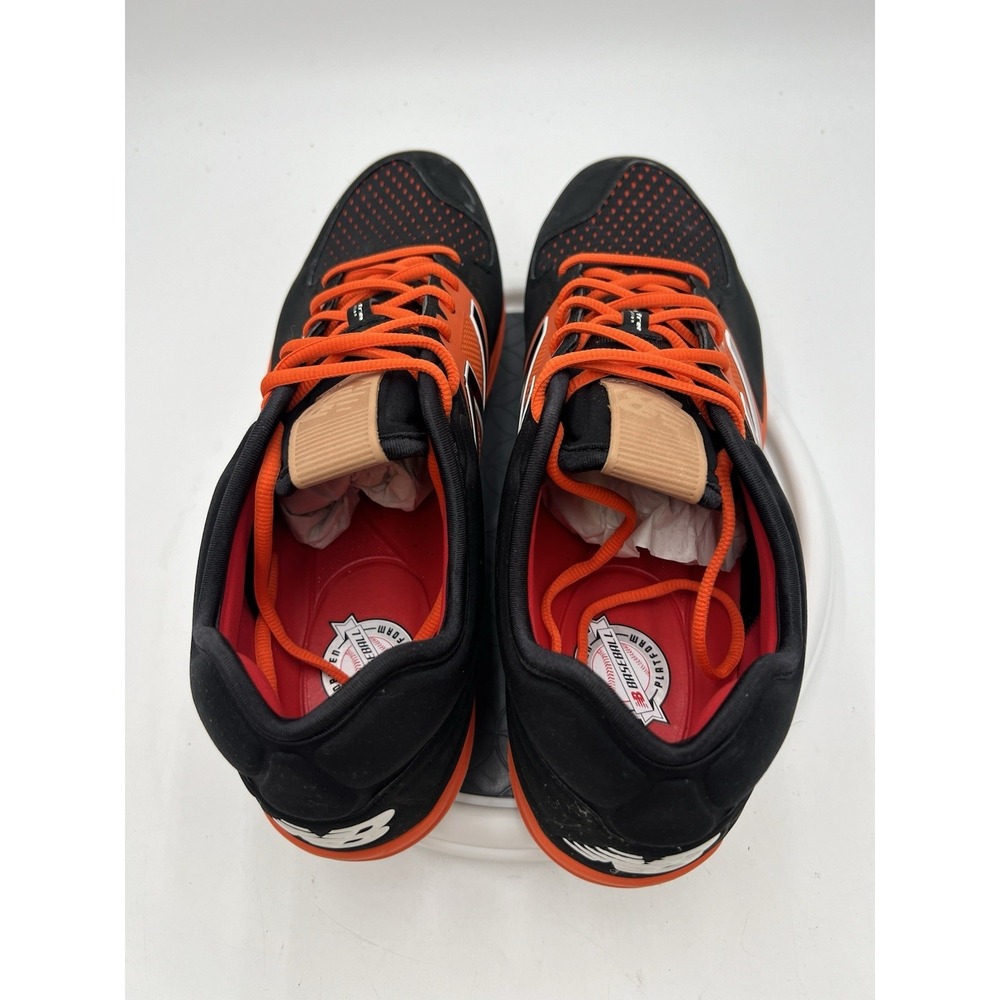 New Balance BFHJR3922 Metal Baseball Cleats Black Orange Men's Size 16 NWOT - Picture 5 of 9